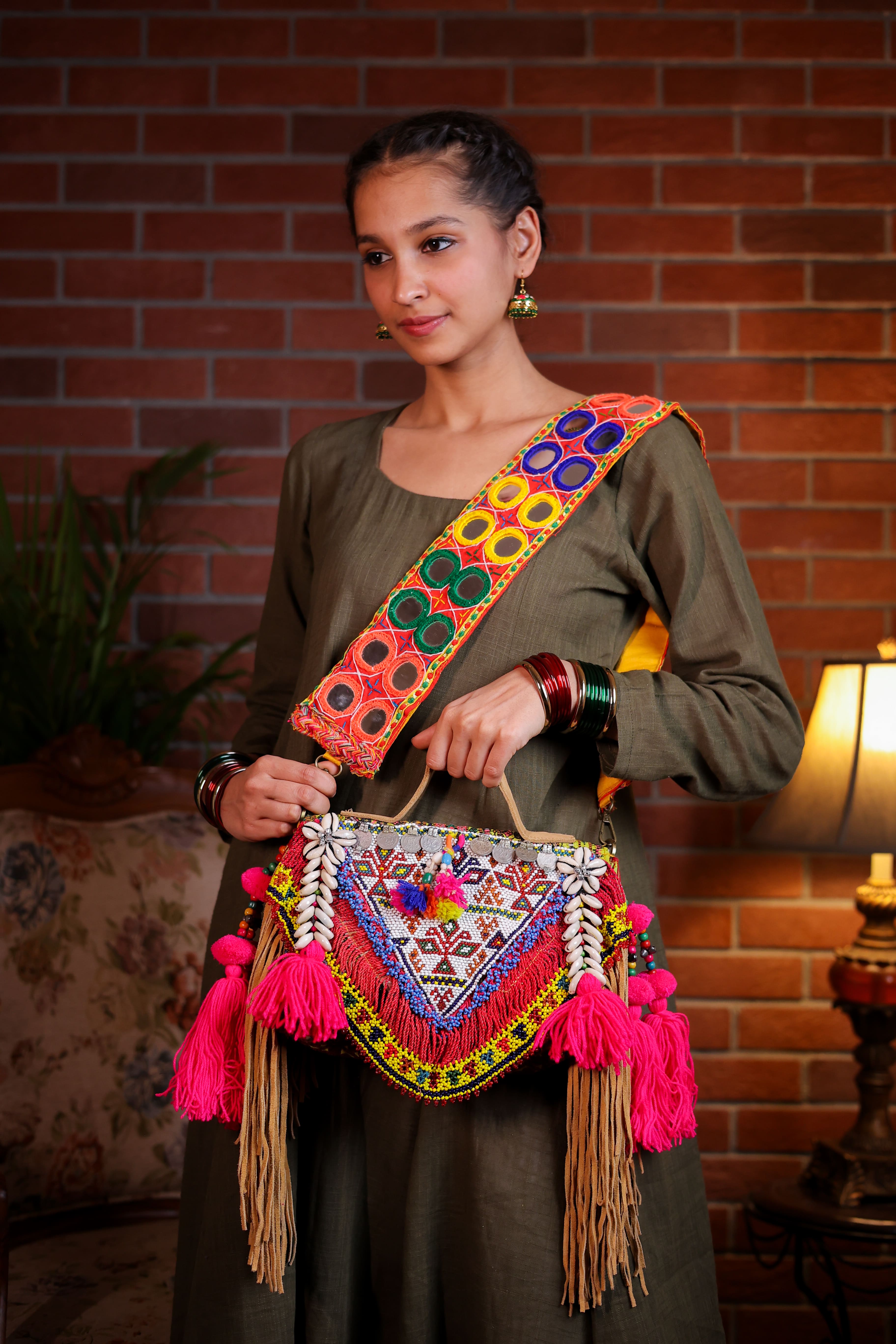 Gulnaar - Mirror Strap Bag