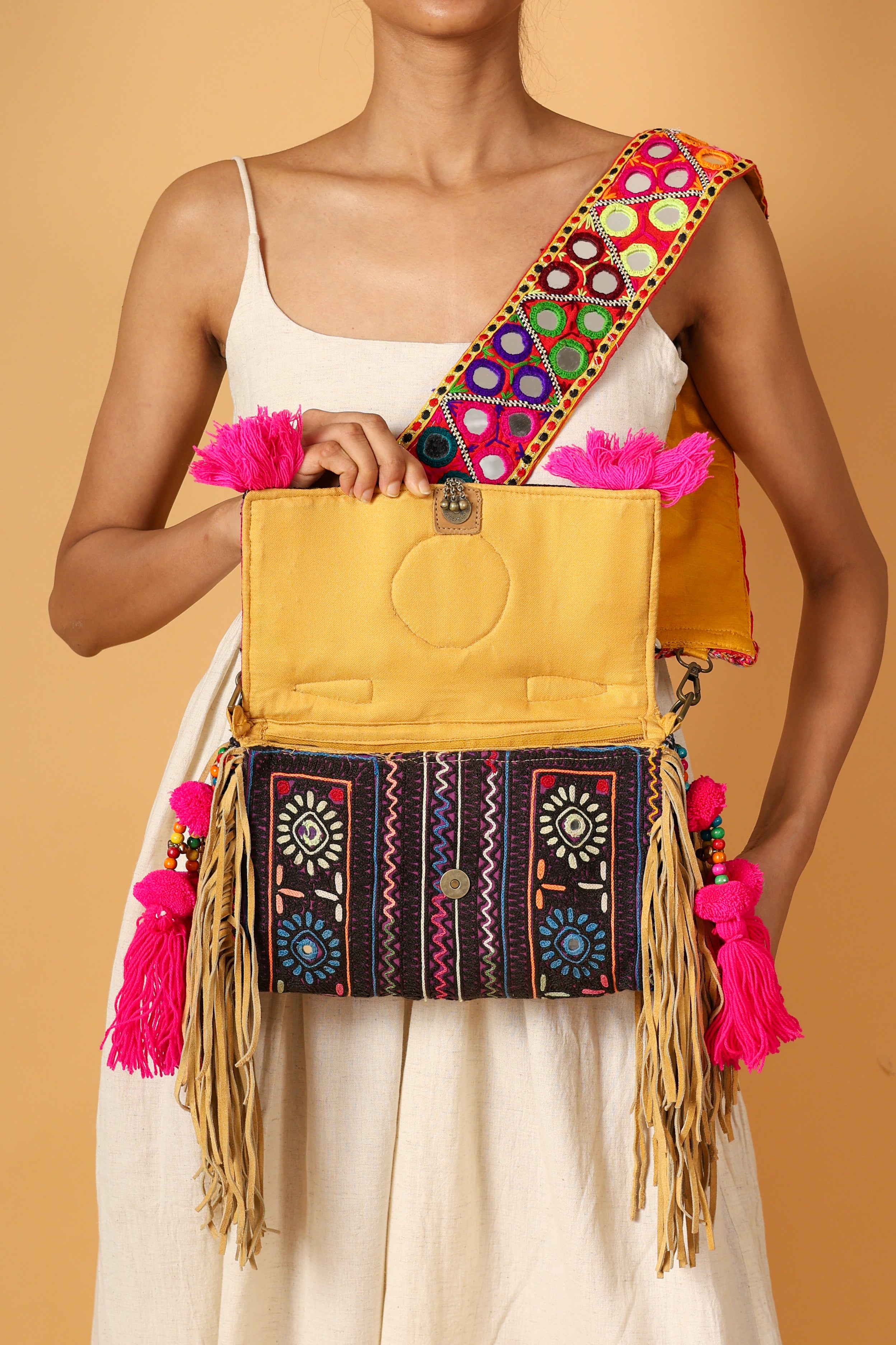 Phoolmati - Lambani Mirror Strap Bag