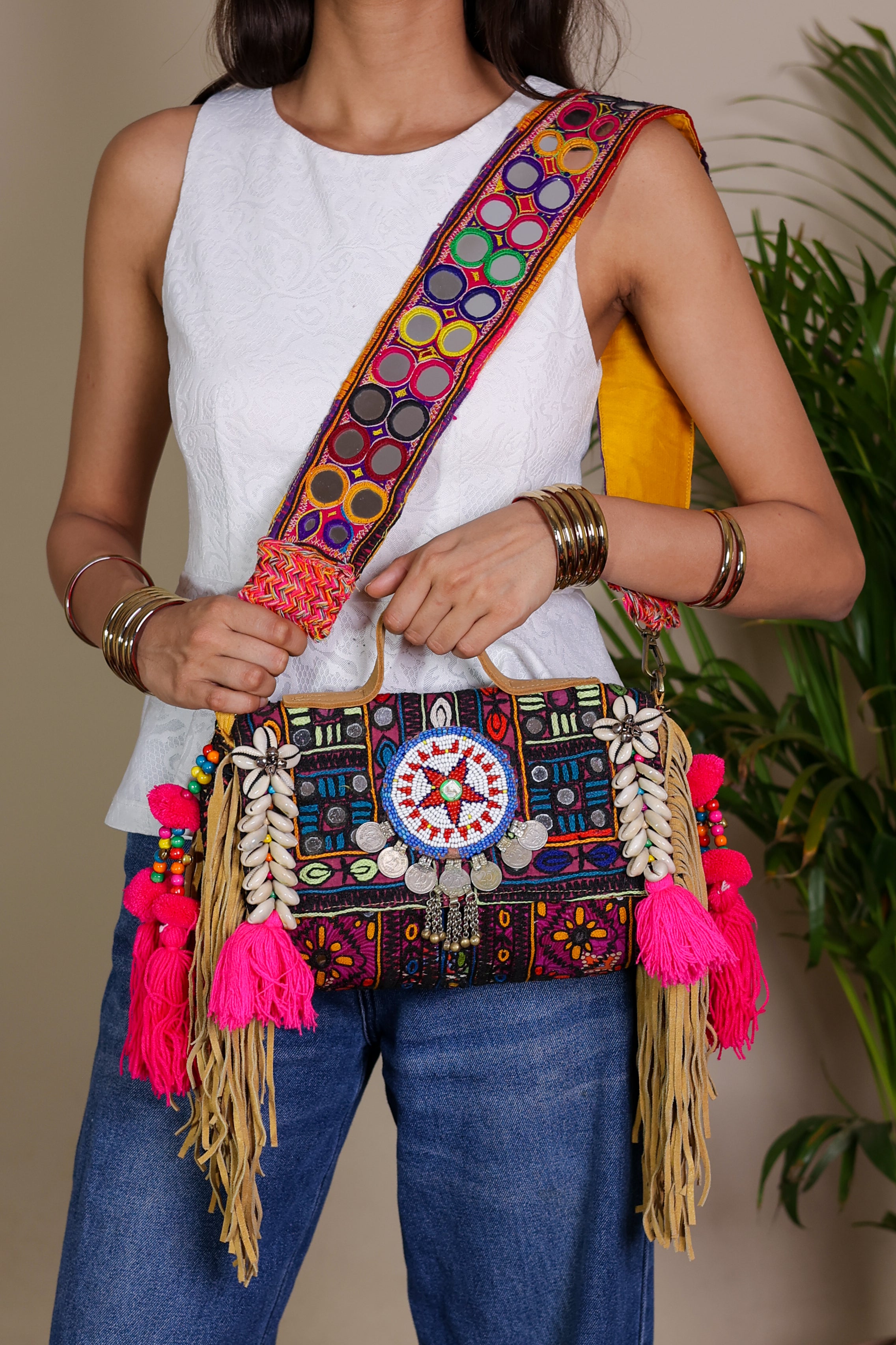 Bano - Lambani Mirror Strap Bag