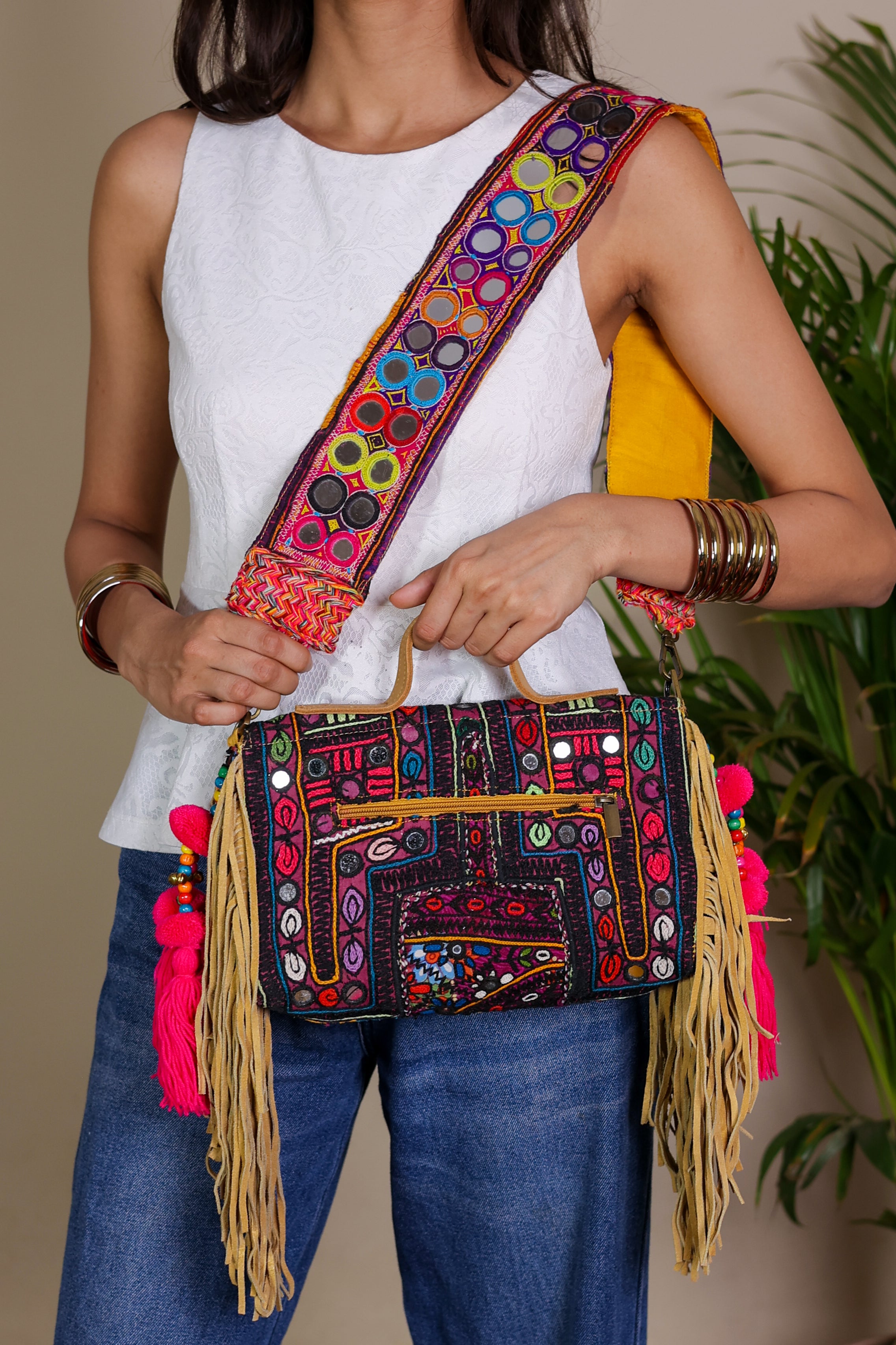 Bano - Lambani Mirror Strap Bag