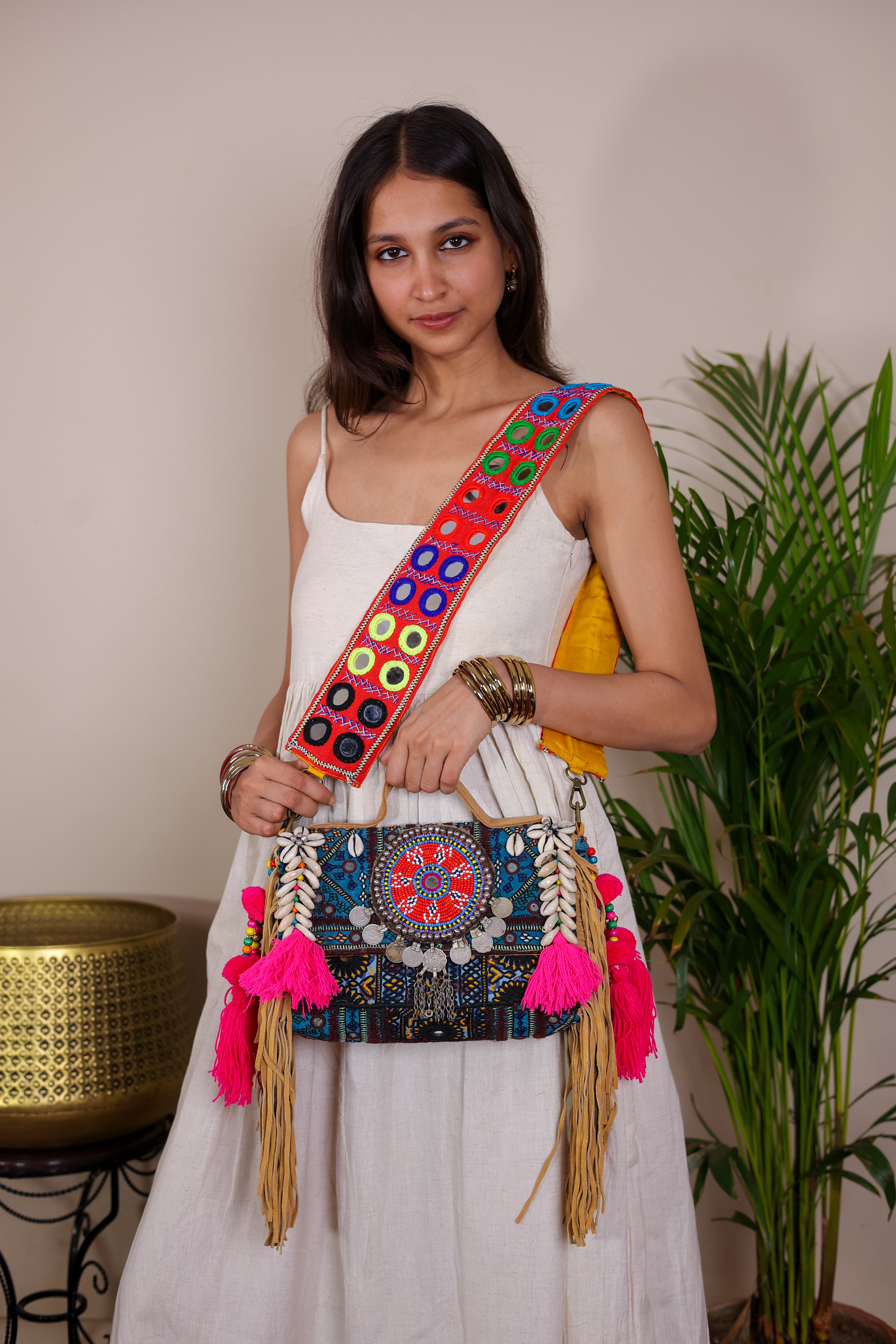 Yasmin - Lambani Mirror Strap Bag