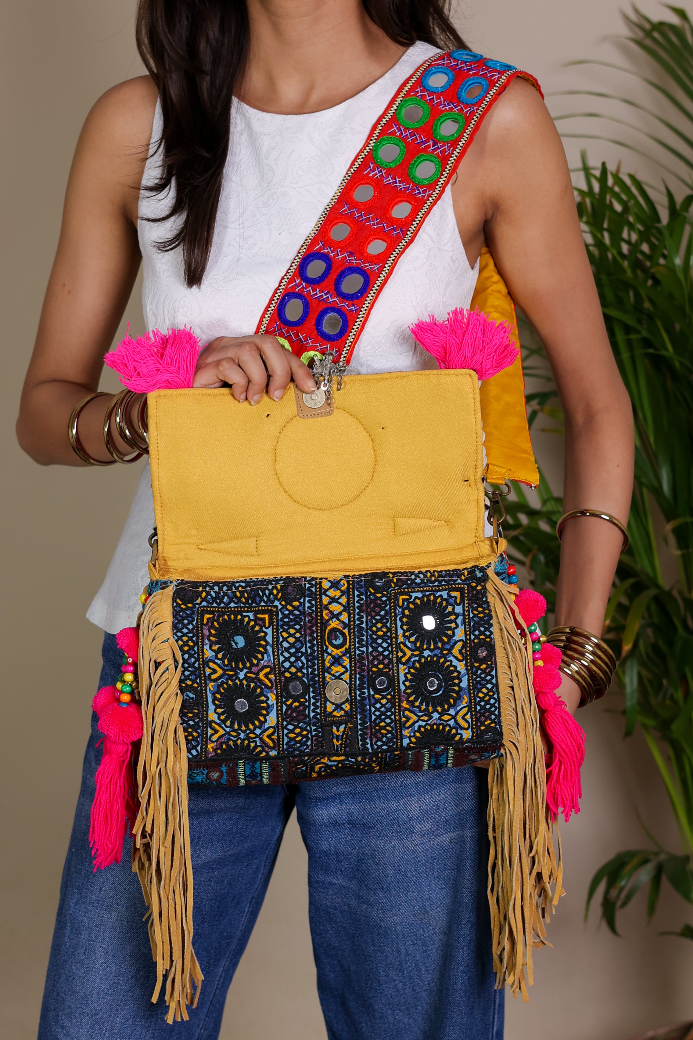 Yasmin - Lambani Mirror Strap Bag