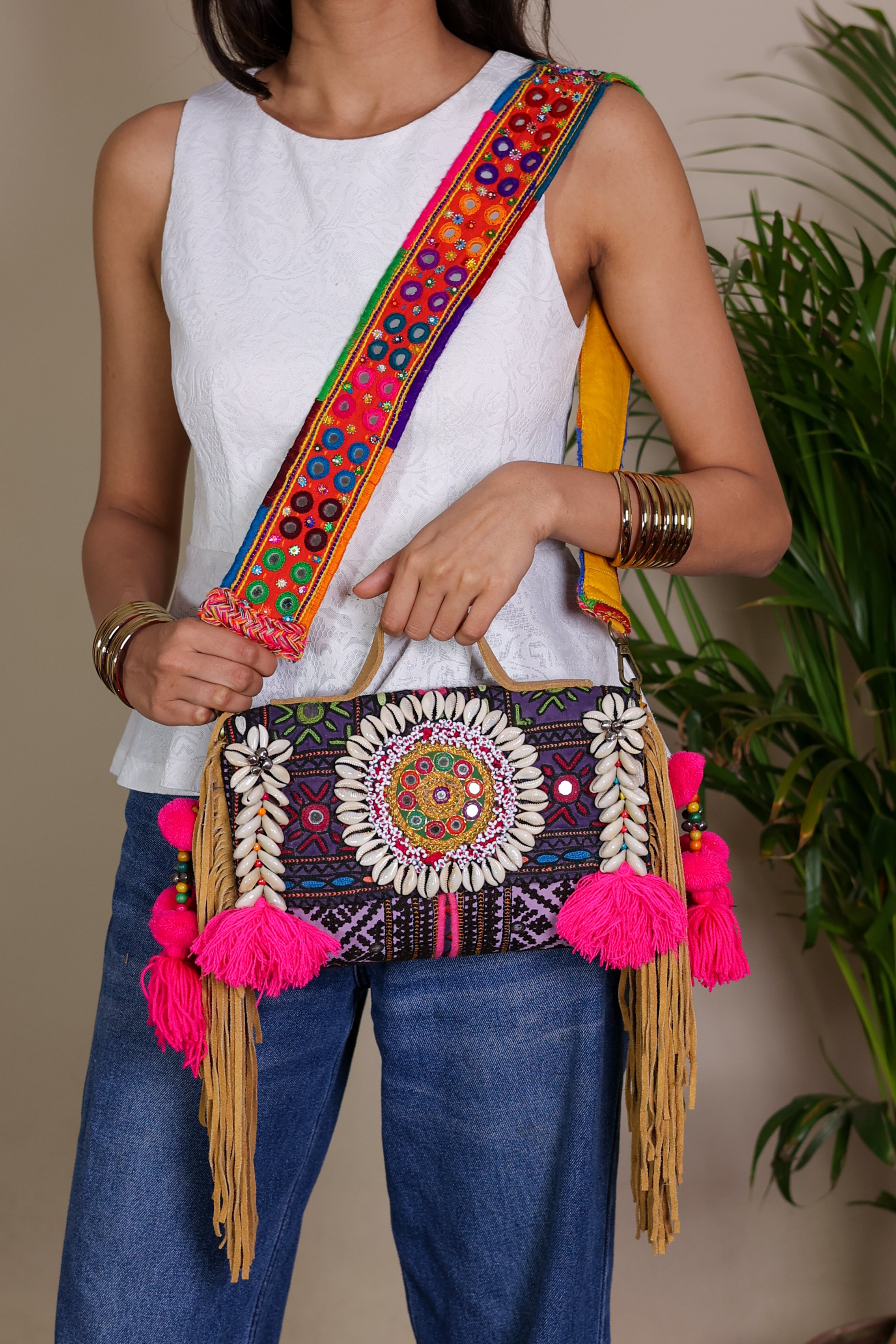 Aira - Lambani Mirror Strap Bag