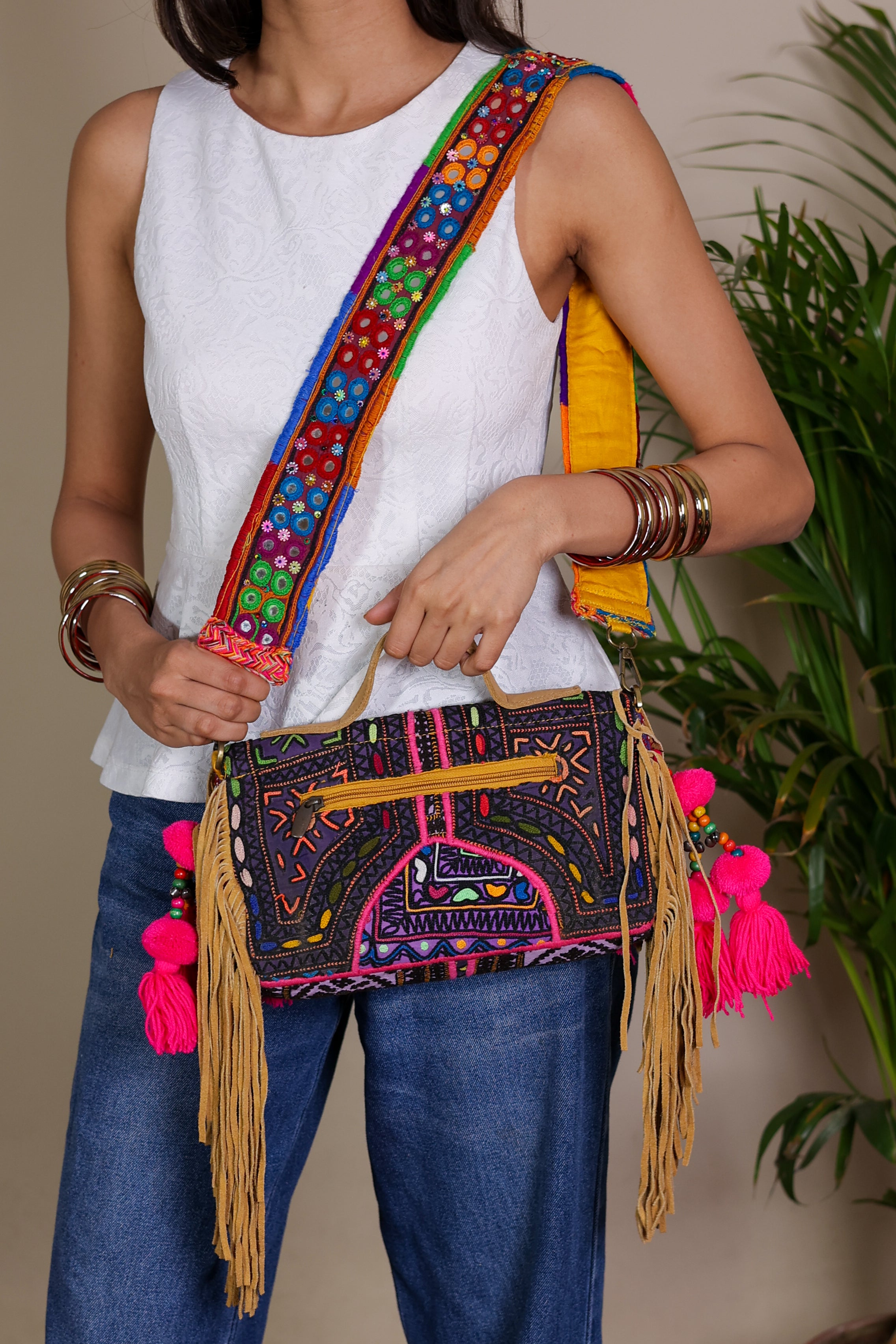 Aira - Lambani Mirror Strap Bag