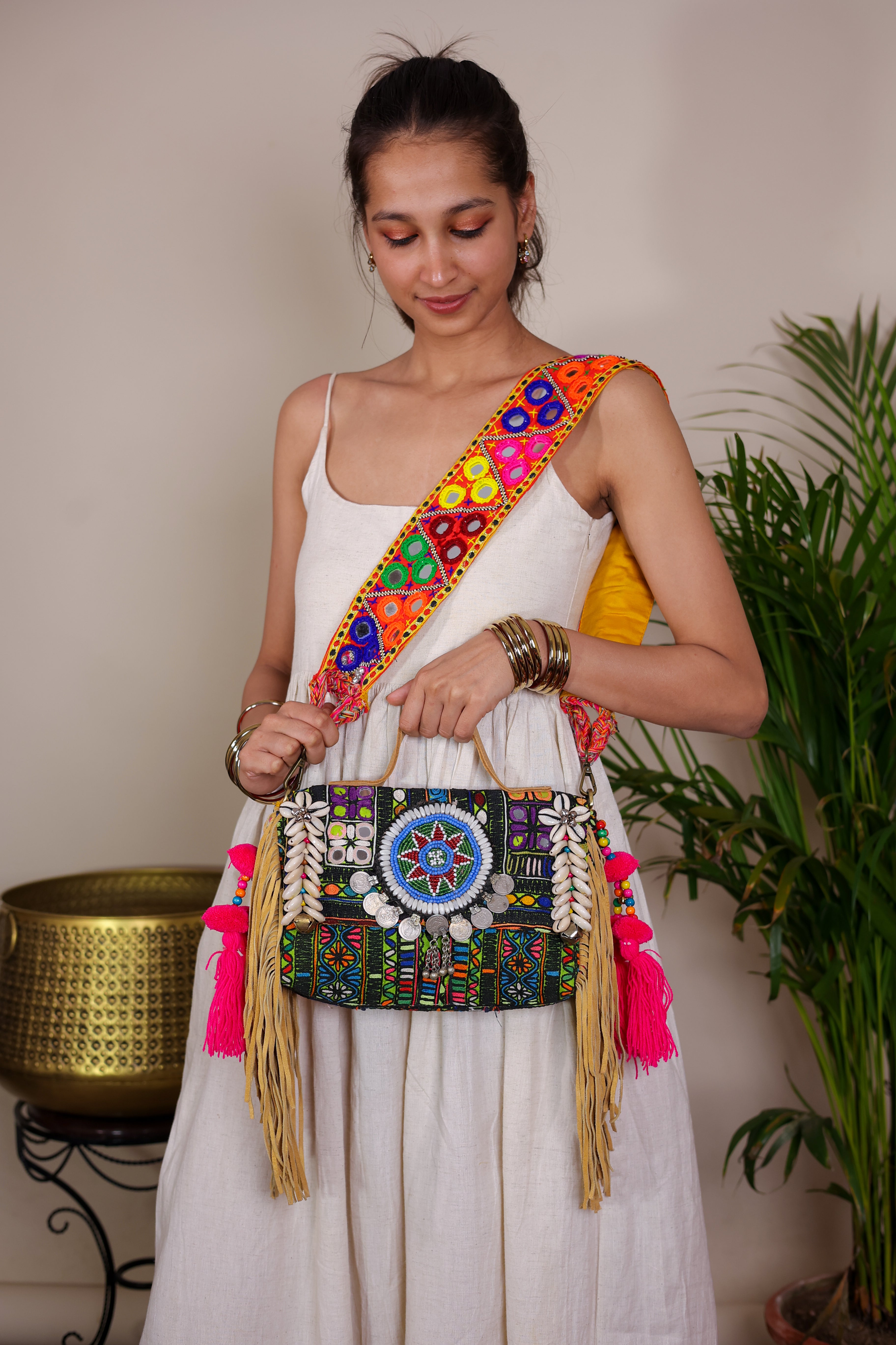 Aaliyah - Lambani Mirror Strap Bag