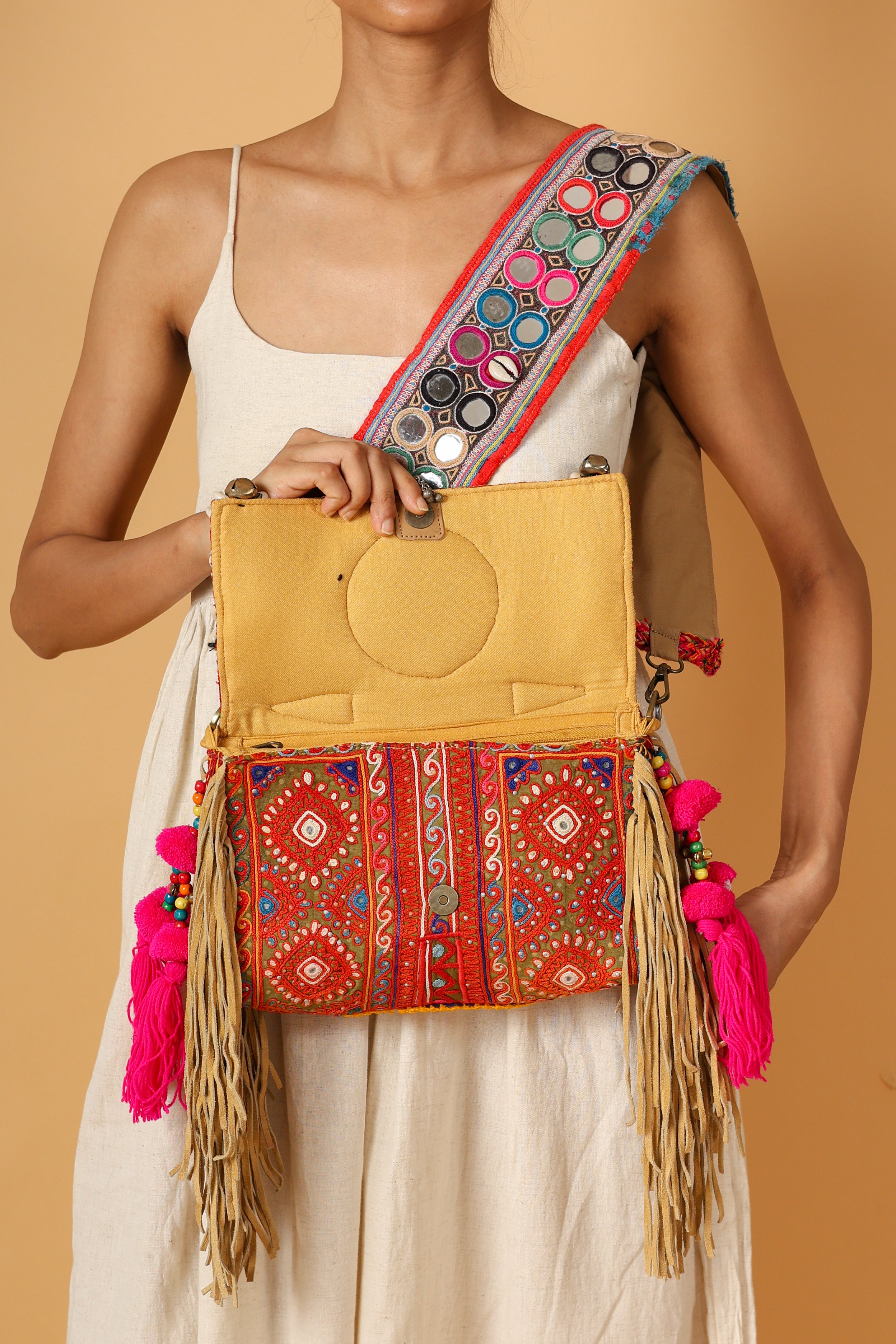 Rumi - Lambani Mirror Strap Bag (Copy)