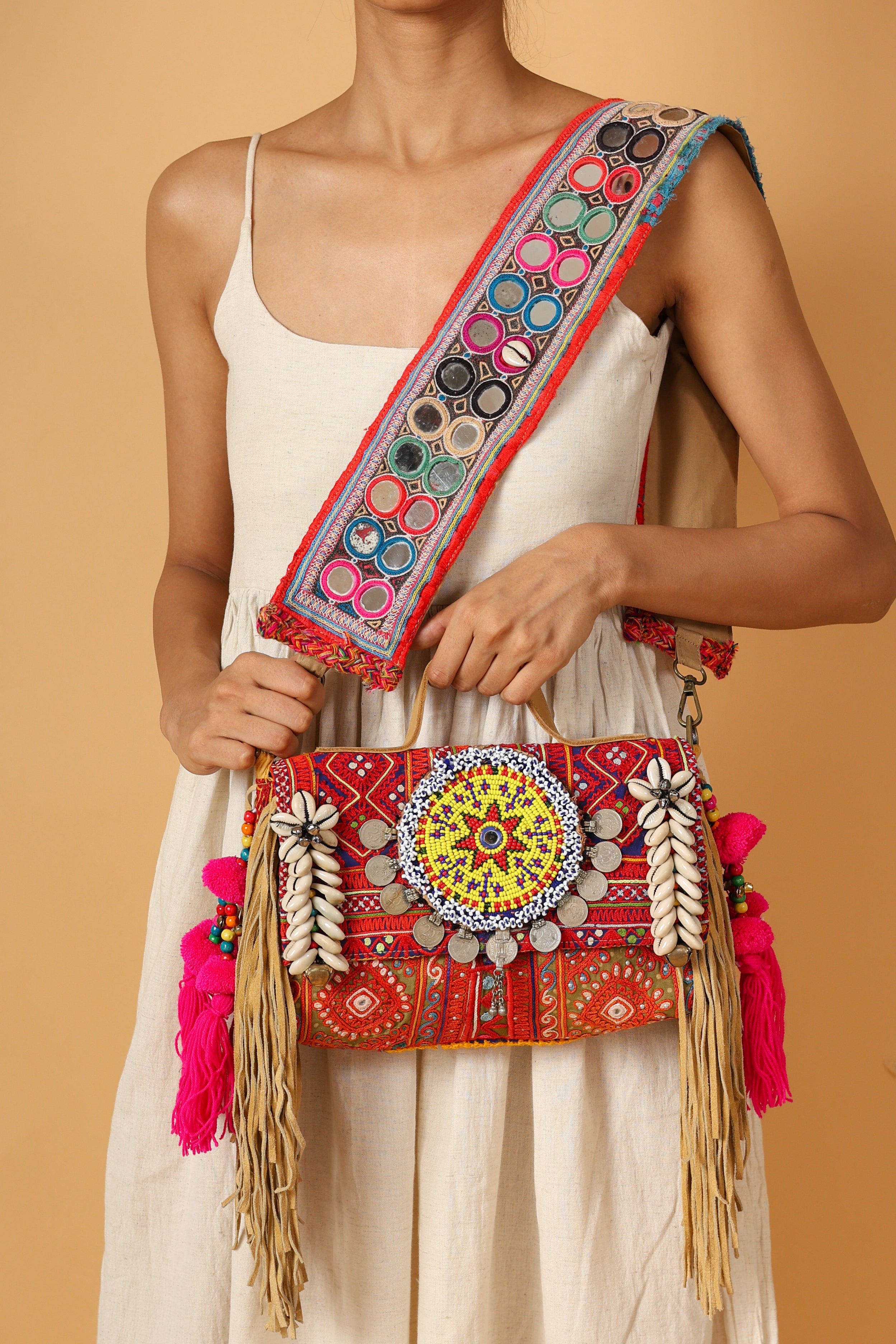 Rumi - Lambani Mirror Strap Bag (Copy)