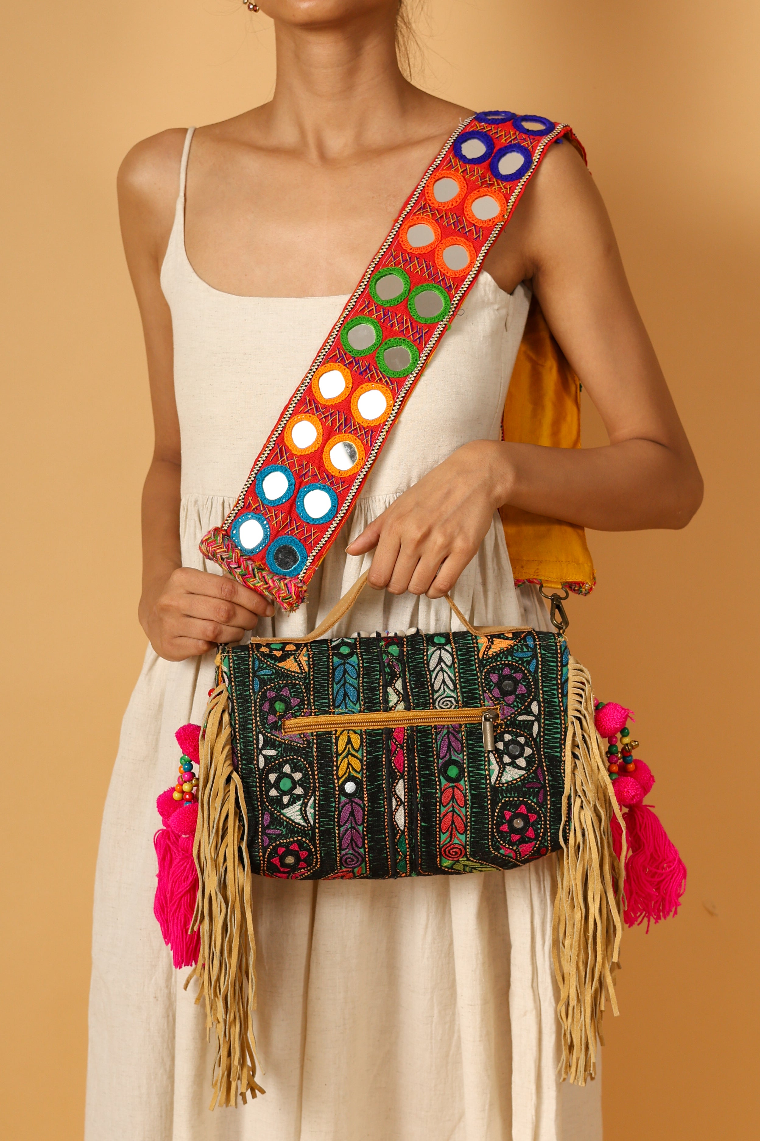 Geet - Lambani Mirror Strap Bag