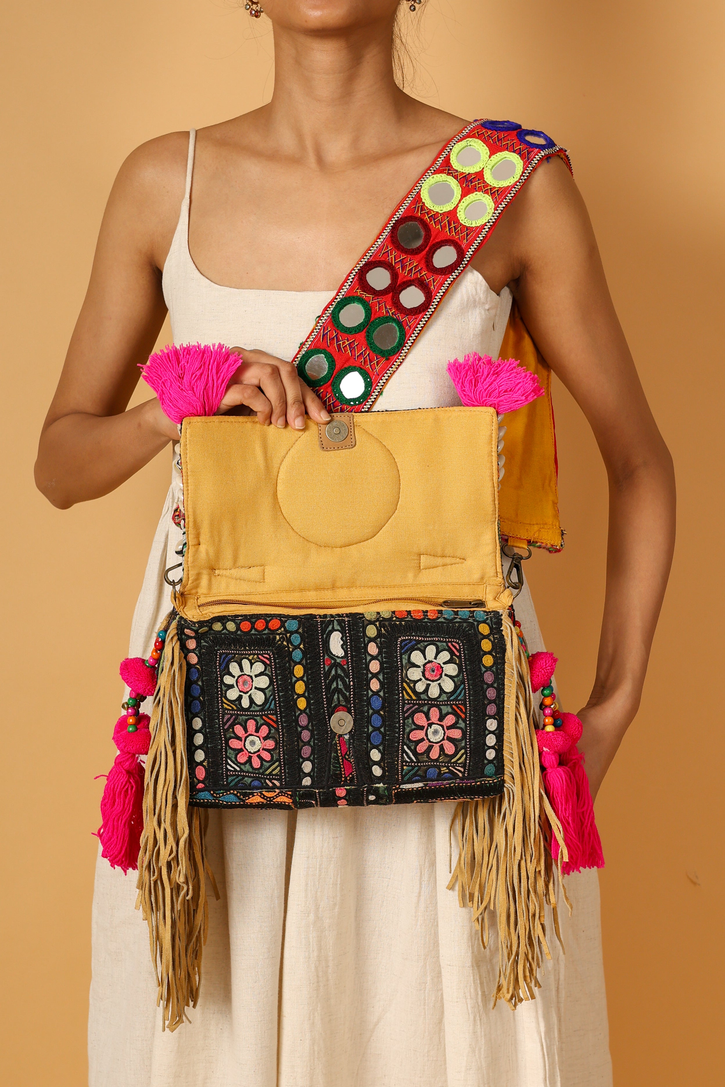 Geet - Lambani Mirror Strap Bag
