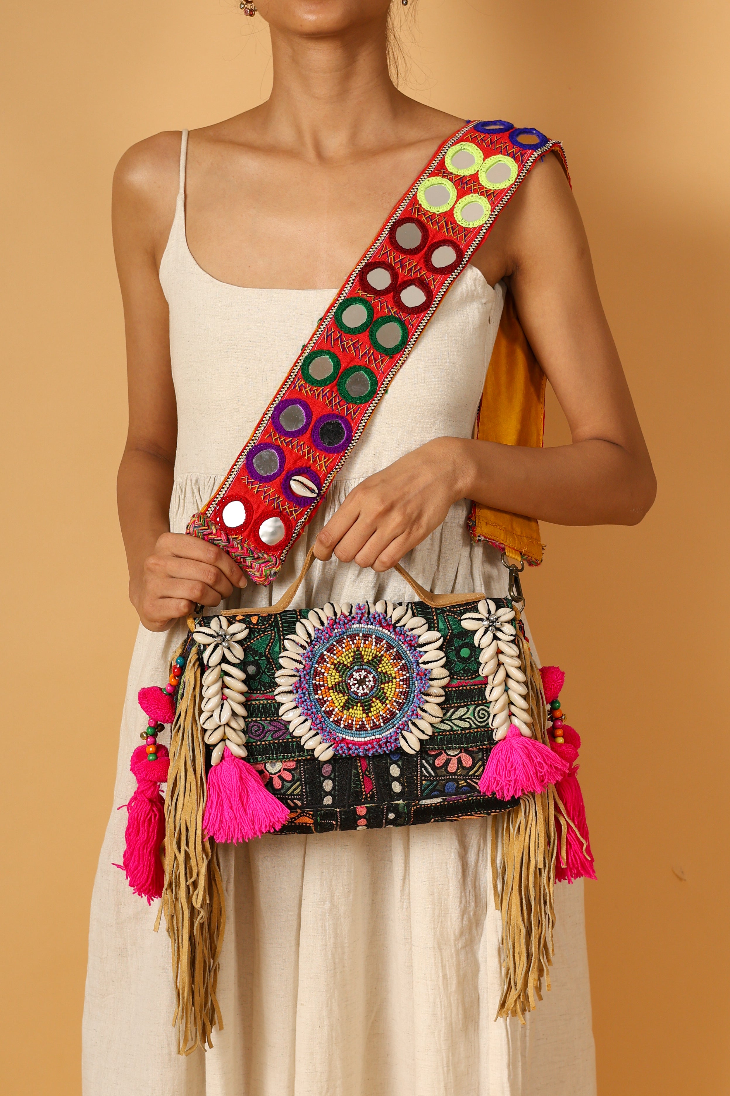 Geet - Lambani Mirror Strap Bag