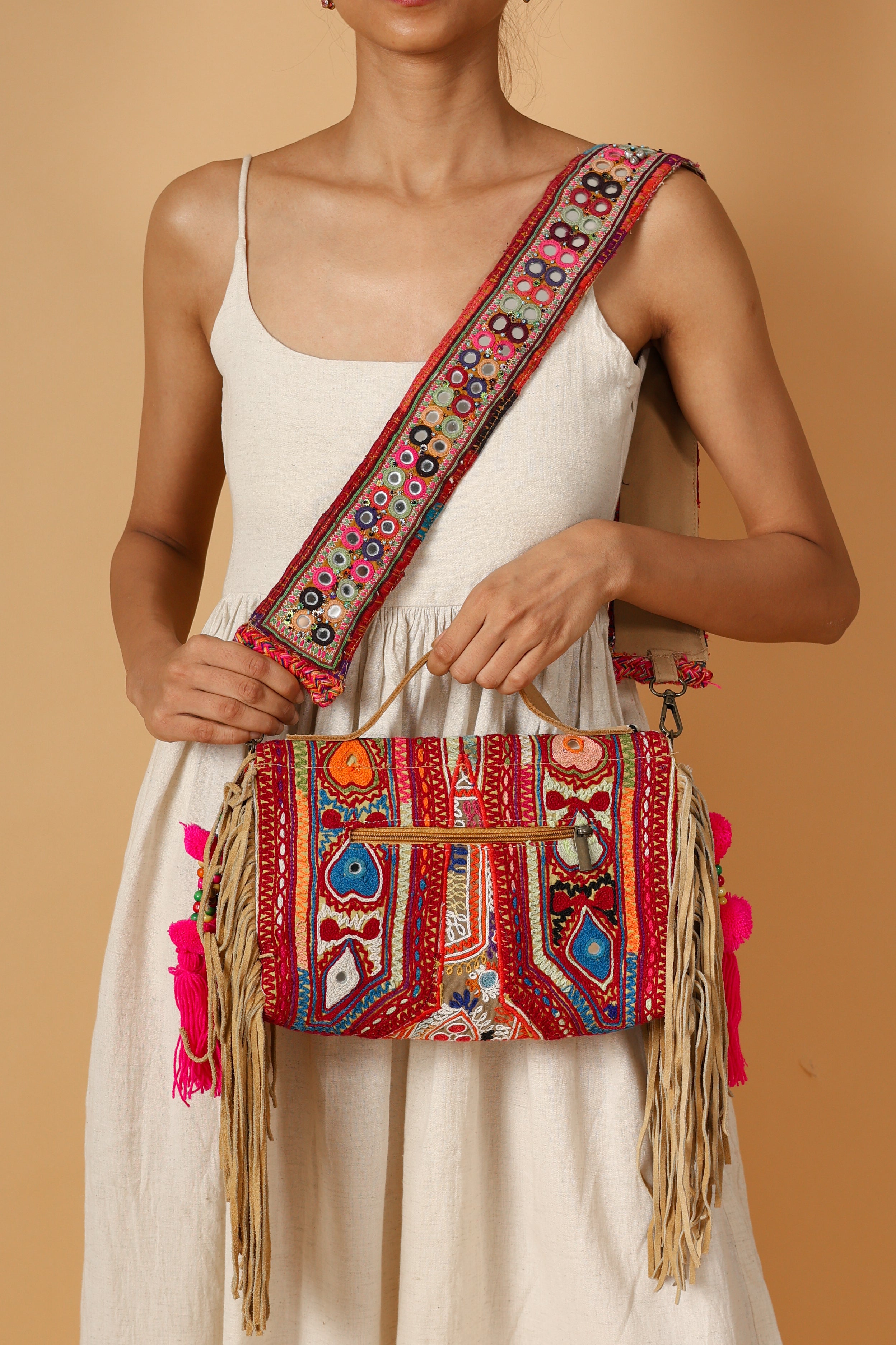 Rangoli - Lambani Mirror Strap Bag