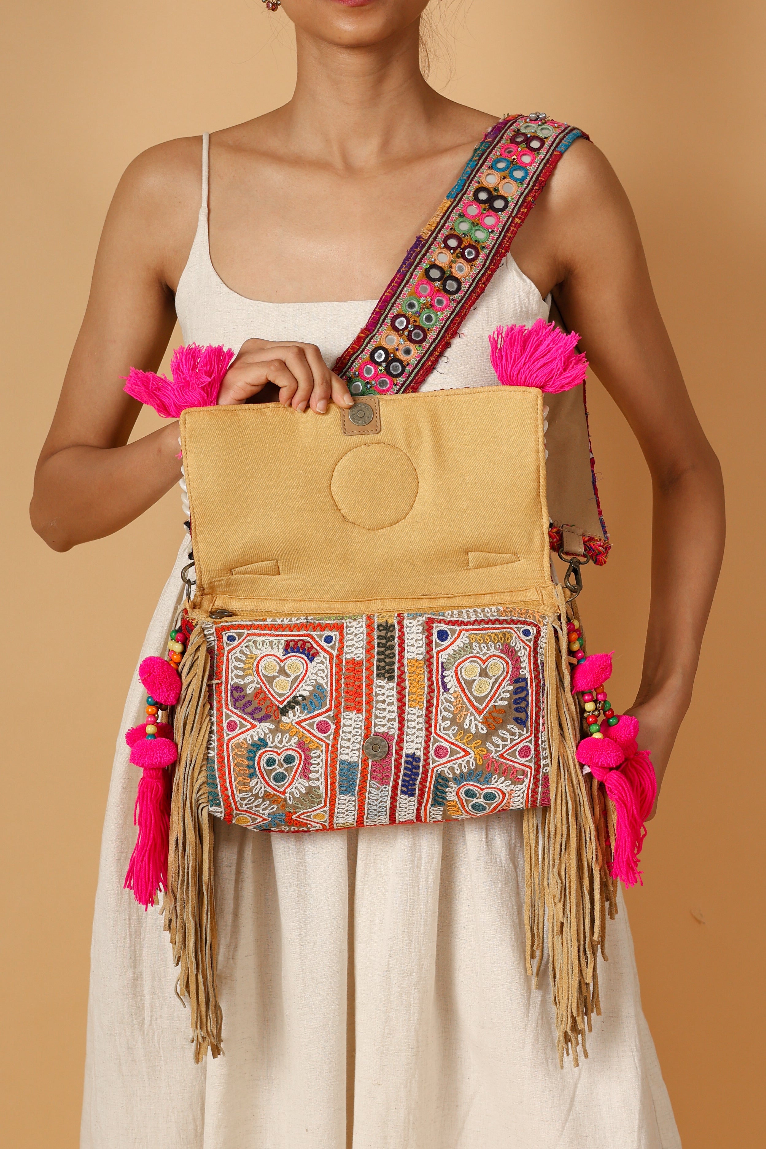 Rangoli - Lambani Mirror Strap Bag