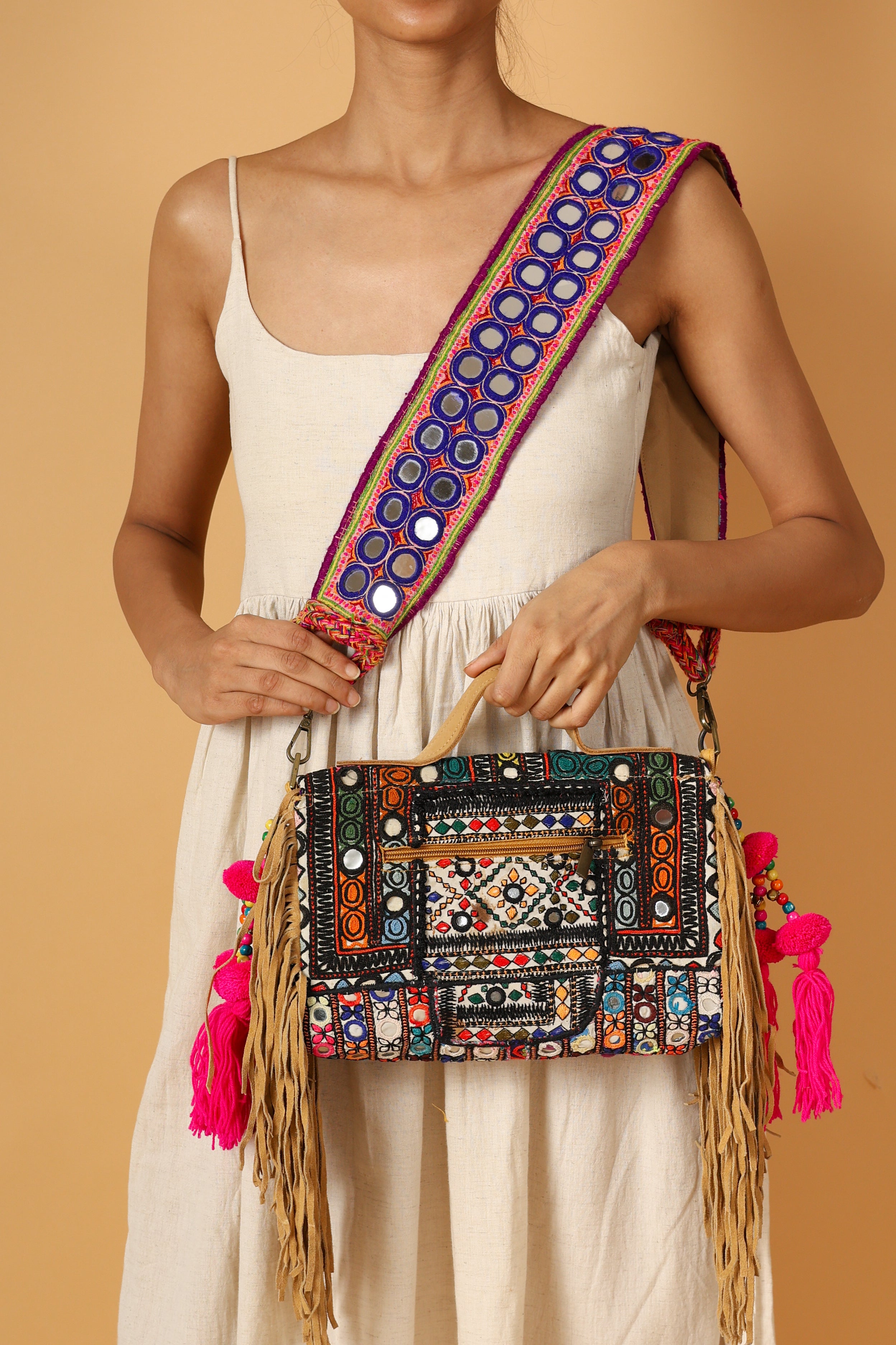 Iktara - Lambani Mirror Strap Bag