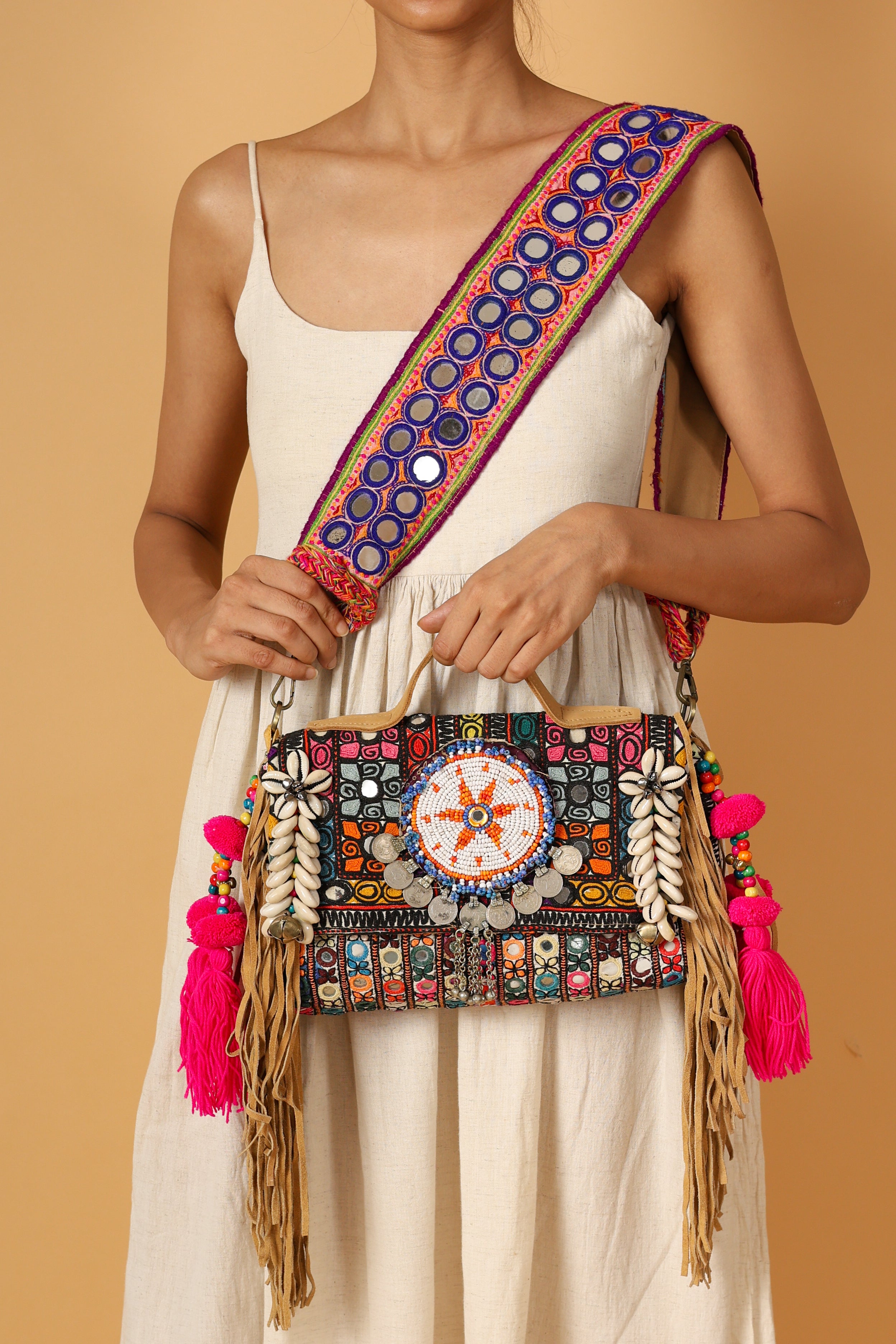 Iktara - Lambani Mirror Strap Bag
