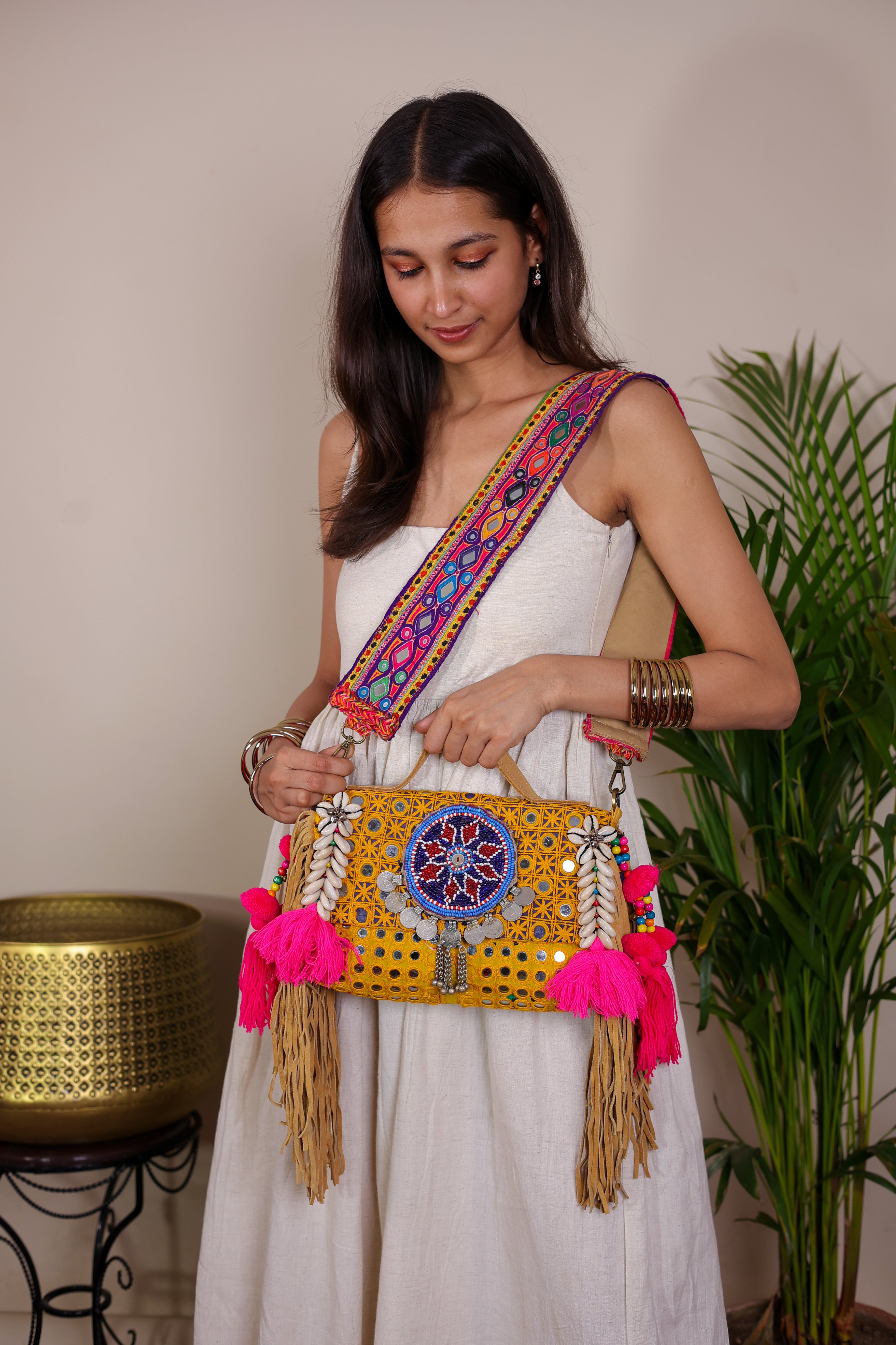 Shireen - Lambani Mirror Strap Bag