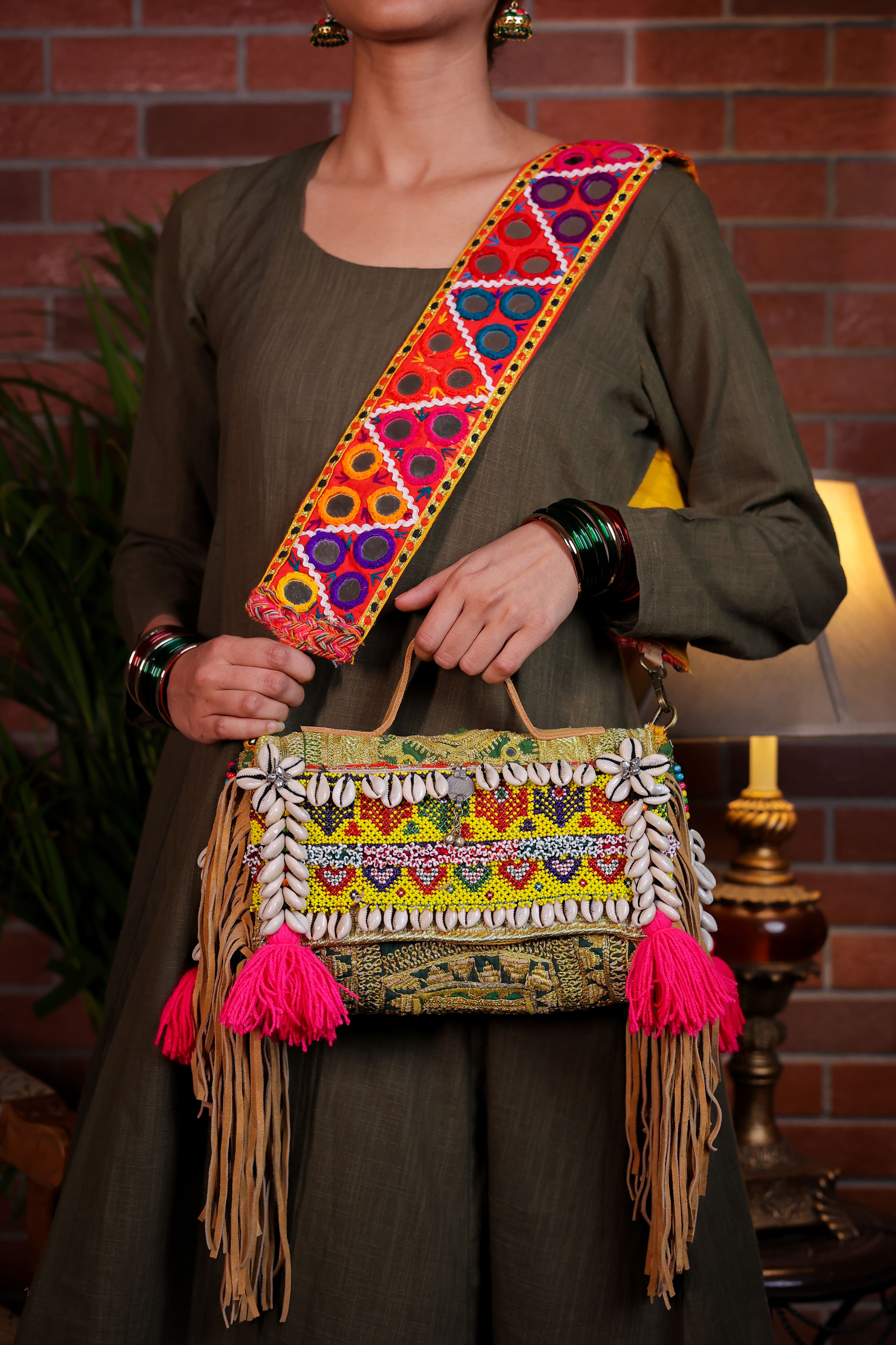Sazmeen - Mirror Strap Bag