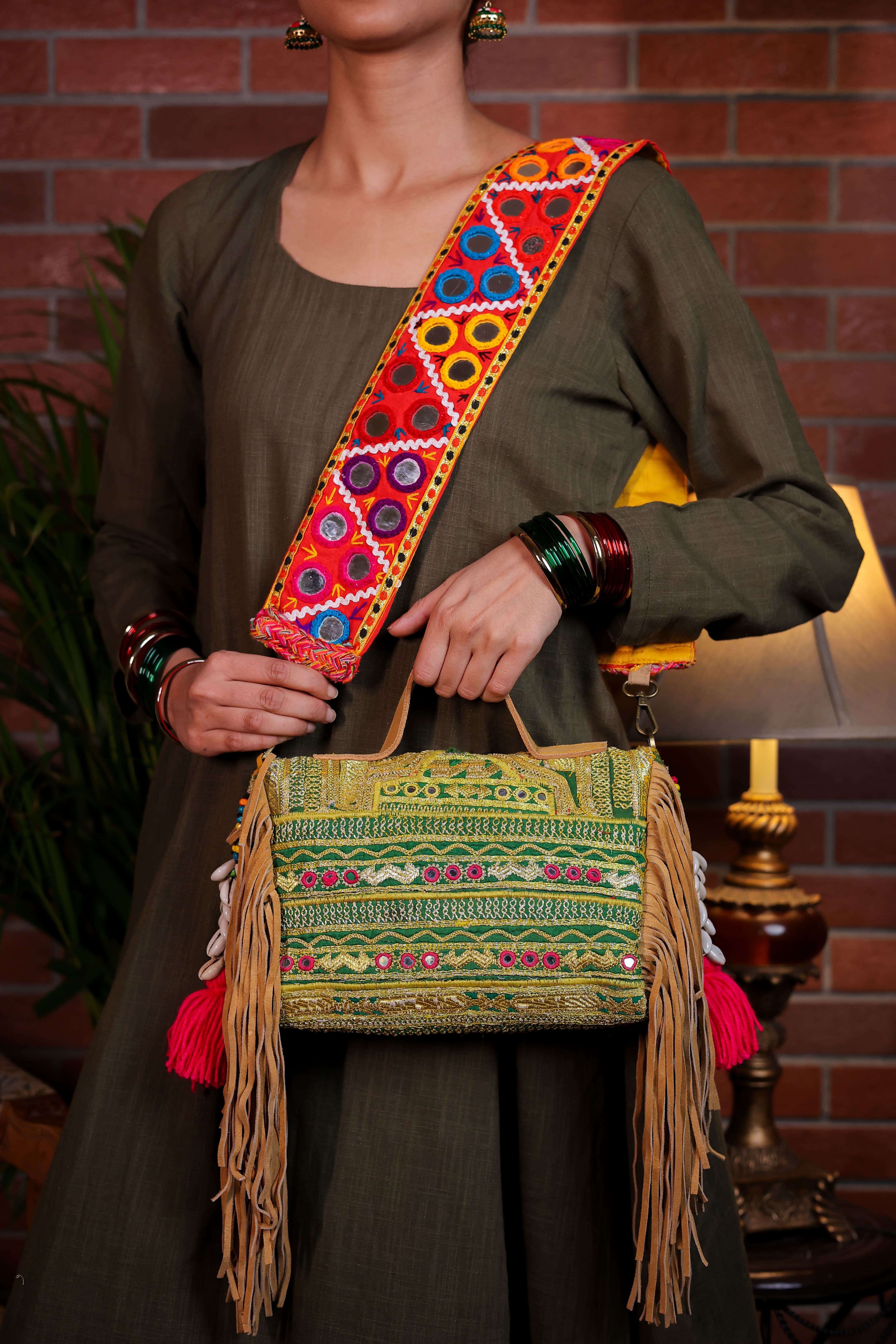 Sazmeen - Mirror Strap Bag